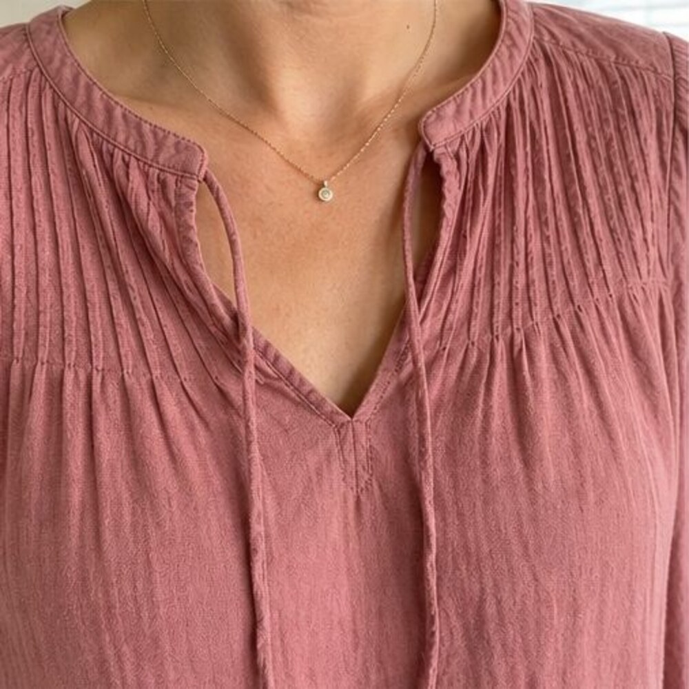 Rust Button Blouse - Picture 4 of 6